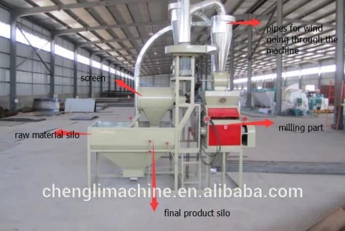 5tpd New Design Flour Mill Machine for Wheat/Corn with Self-Feeding Function