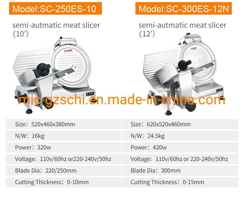 Semi-Automatic Meat Slicer Cutting Meat Mincer 6 Inches