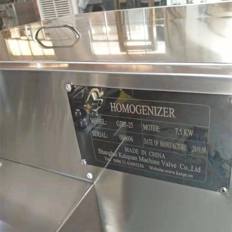 25MPa Homogenizer Milk Homogenizer Price