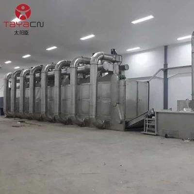 Coconut Crispy Chips Drying Machine / Sliced Coconut Meat Belt Dryer