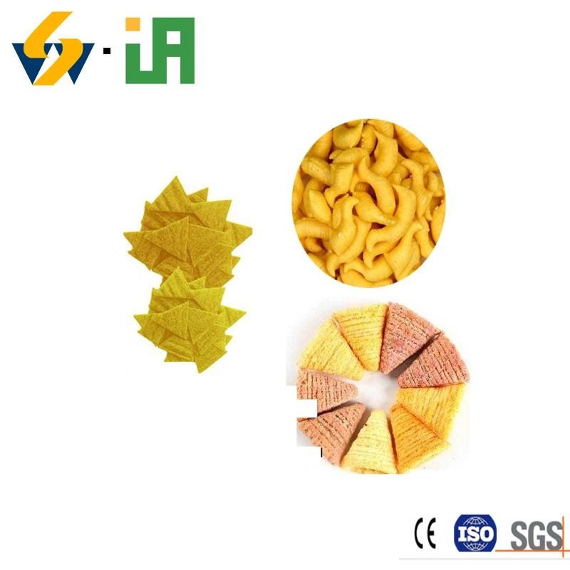 Hot Sale Extruded China Food Machinery for Fried Crispy Bugles 3D Pellet Snacks Machine