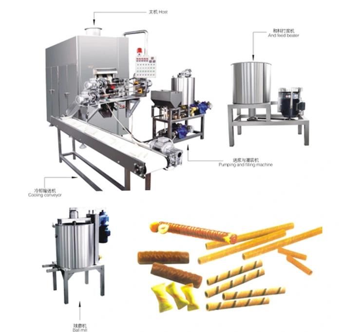 Kh Popular Egg Roll or Wafer Stick Machine