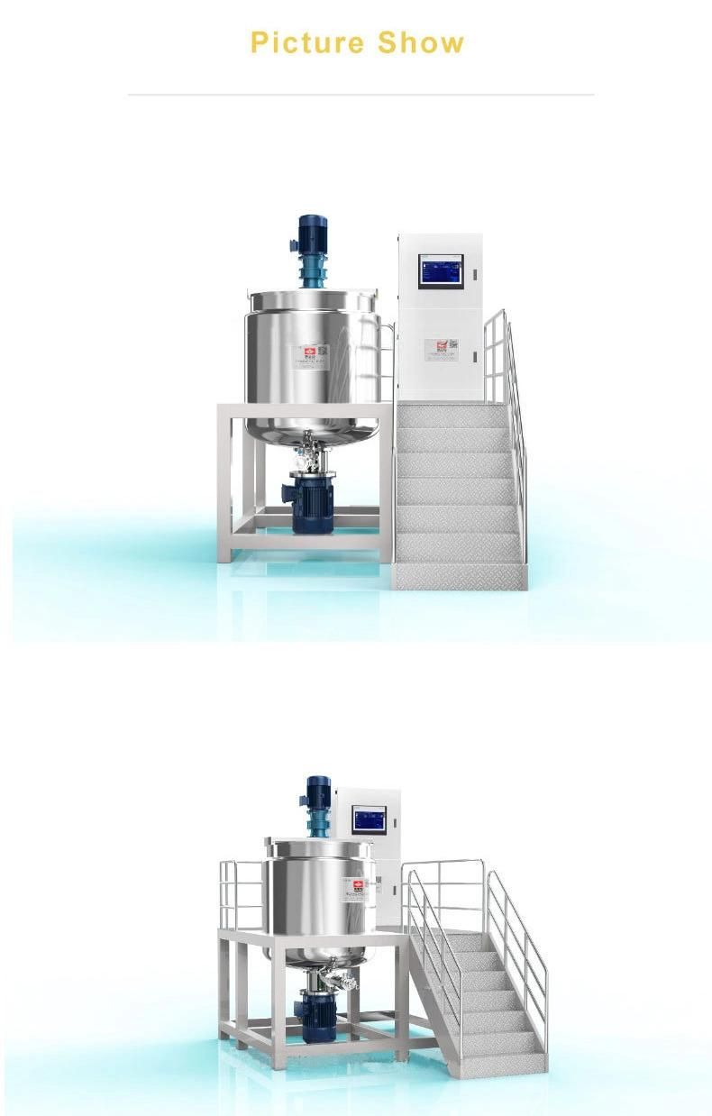 Large Combined High-Speed Mixing Tank 316 Food Grade Homogeneous Mixer Emulsifying Mixing Machine for Chocolate Sauce/Cheese Sauce/Honey Sauce