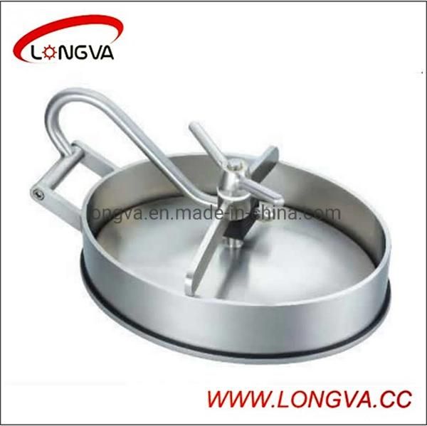 430X330 Stainless Steel Oval Manway Sanitary Elliptic Type Tank Manhole Cover