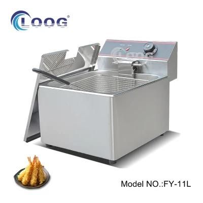 Durable Restaurant Appliance Commercial 11L Chicken Donuts Fryer Machine Oil Frying Basket