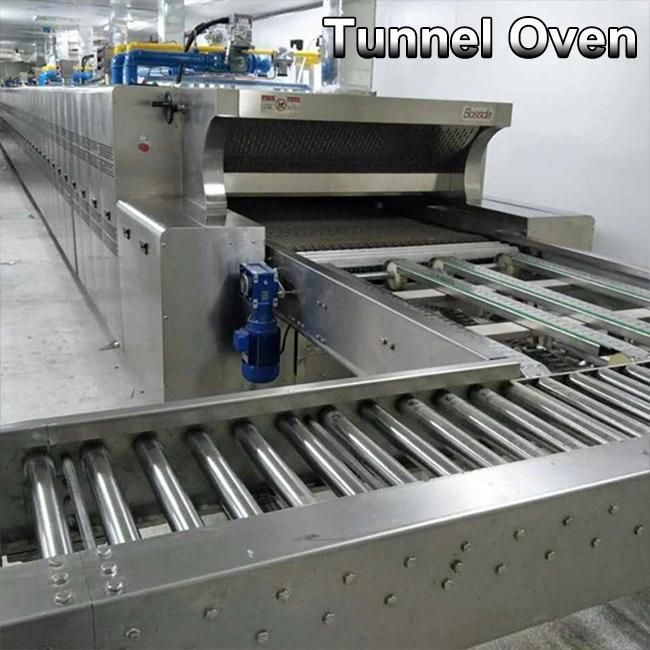 Bakery Bread Cake Biscuit Croissant Rotary Gas Tunnel Oven for Production Line with Ce