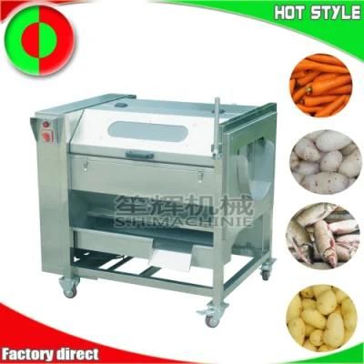 Automatic Brush Ginger Peeling Machine