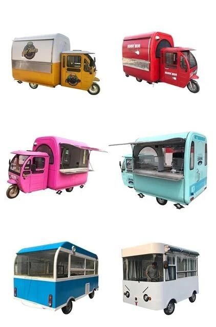 New Design Large Ice Cream Mobile Food Truck Hot Dog Food Trailer