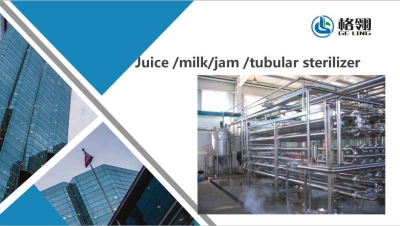 Fruit Juice Sterilizer Tubular Type Sterilization Machine in Shanghai Milk Sterilizer Steriliser Tomato Paste Jam Tubular Type Sterilizer Plate Type Sterilizer