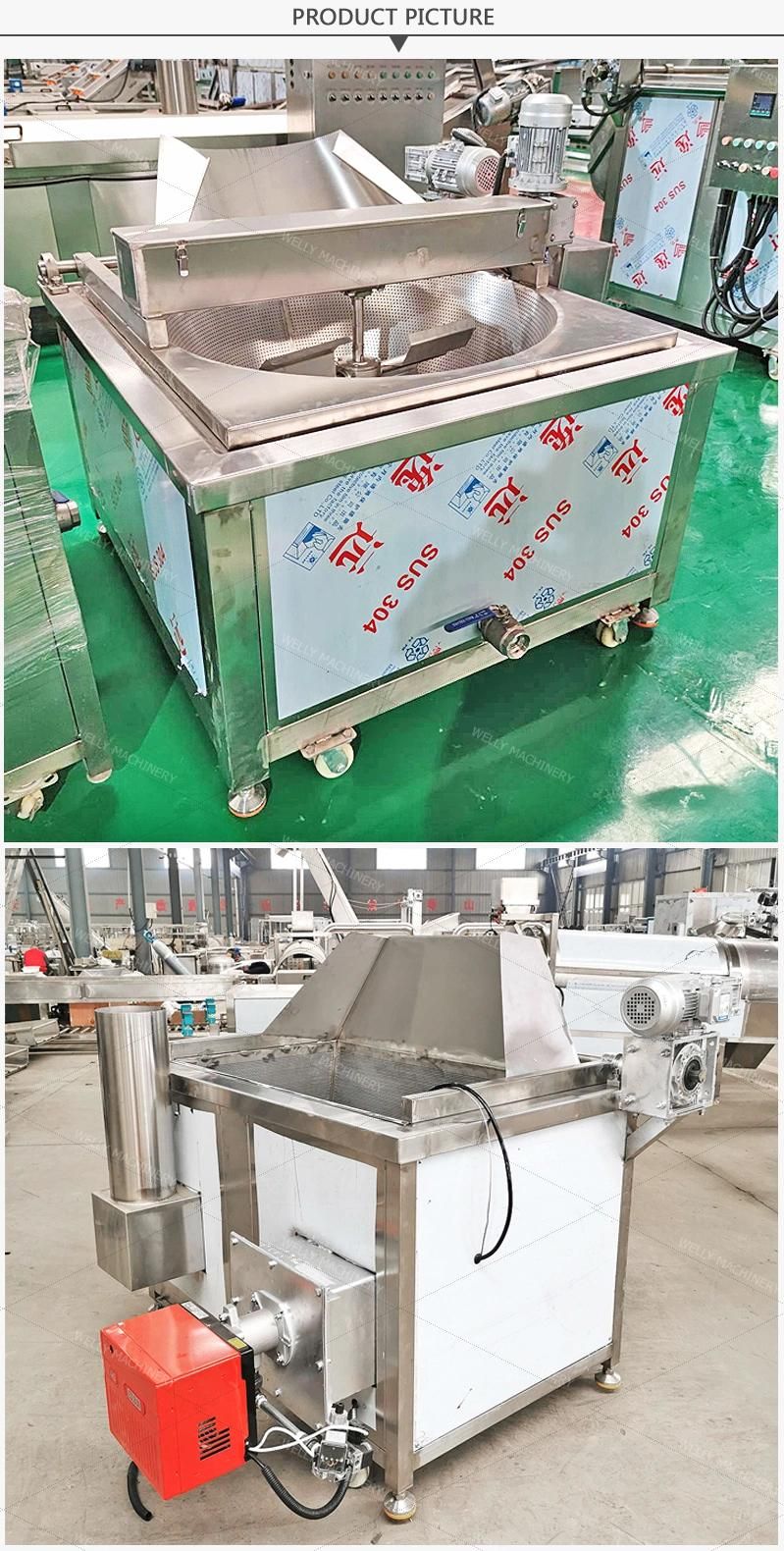 Electric Control Panel Frying Machine for Pork Skin Gas Potato Chips Frying Machine