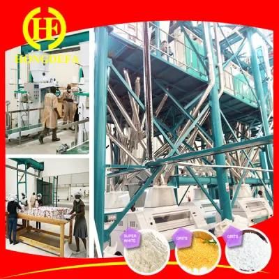 Complete Set Flour Milling Wheat Maize Corn Mill Machine