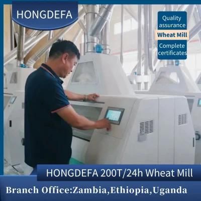 200t/24h Egypt Wheat Flour Milling Plant with European Standard