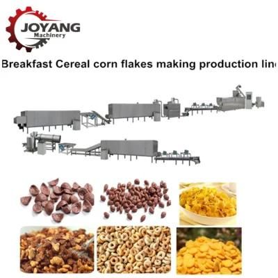 Frosted Flakes Fruit Rings Extrusion Breakfast Cereal Making Machine