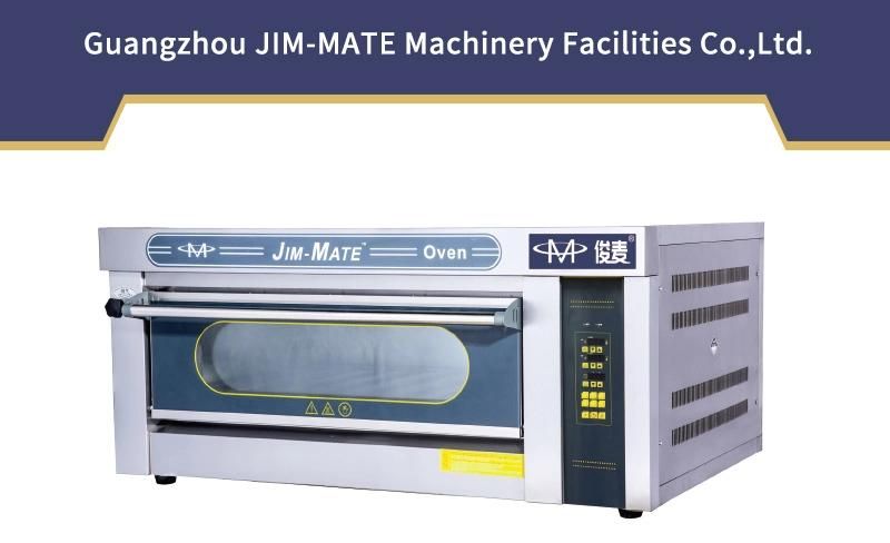 Bakery Equipment 1 Deck 2 Trays Commercial Intelligent Gas Deck Oven