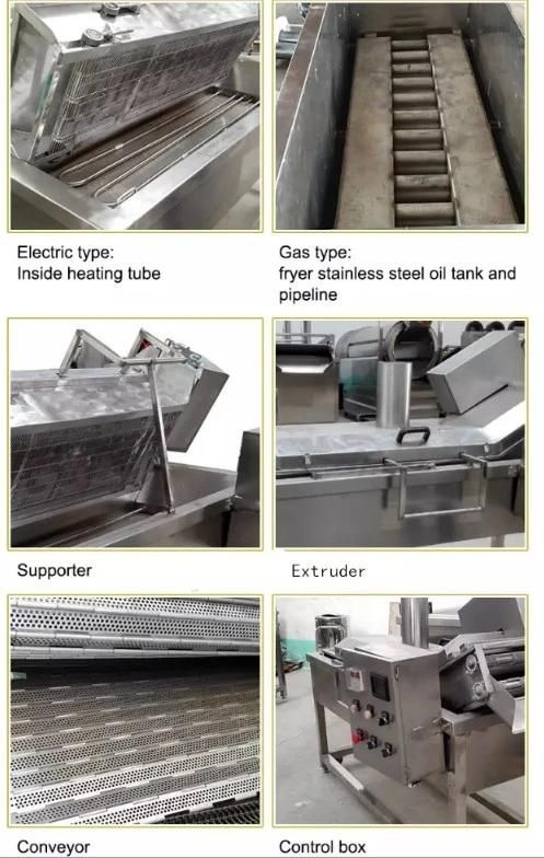 Commercial Automatic Continuous Food Snack Fryer