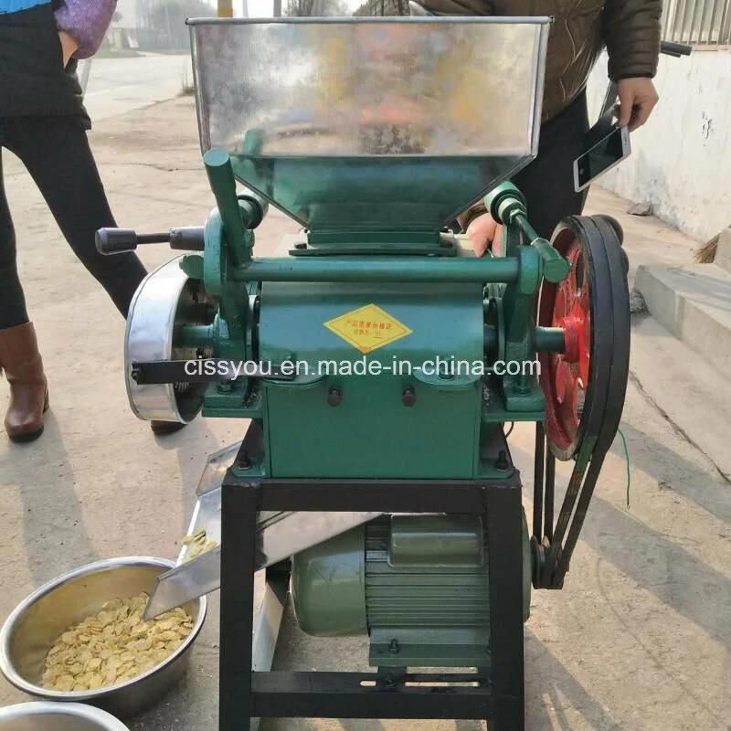 Instant Food Oat Beans Rice Corn Flakes Flaking Making Machine