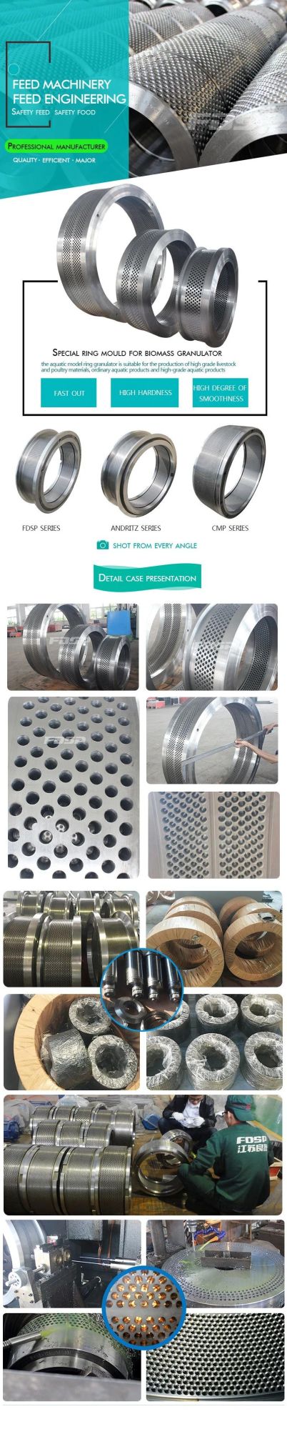 Factory Produced Ring Die Feed Pellet Mill