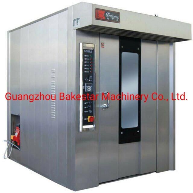 Gas Diesel Electric Industrial Rotary Oven for Bakery Sale Bread Baking, Italy Commercial 8 10 12 16 32 64 Trays Rack Rotary Oven Price