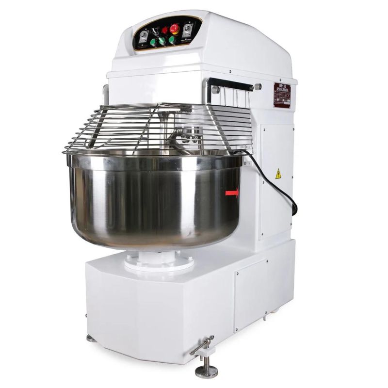 130L Commercial Dough Mixer Spiral Mixer Bread Dough Making Machine Catering Equipment 50kg Flour Capacity