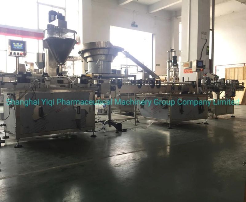 Automatic Salt Flour Spice Pepper Milk Whey Protein Chemical Soda Deterpowder Mixing Weighing Filling Capping Labeling Metal Detecting Manufacturing Machine