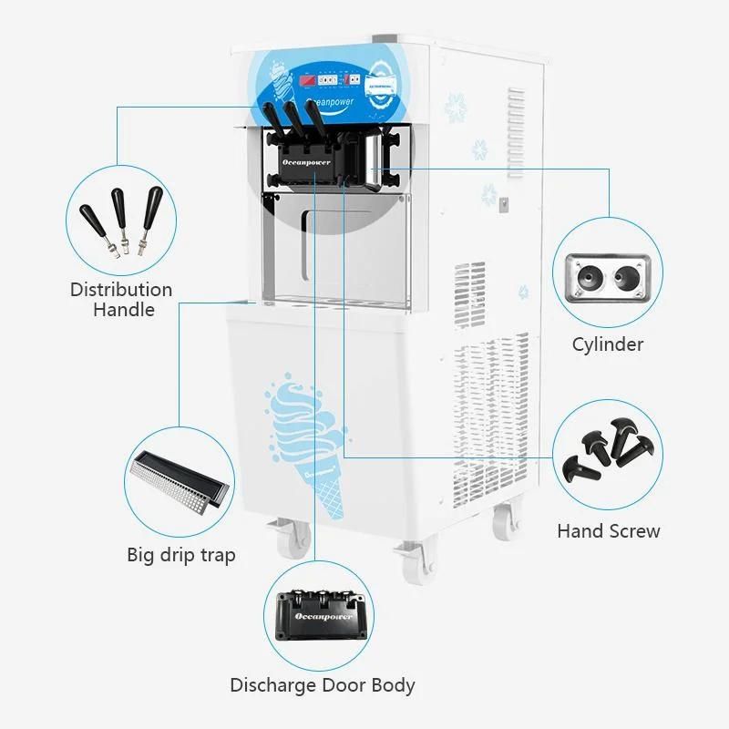 Fully Automatic Commercial Standing Ice Cream Machine