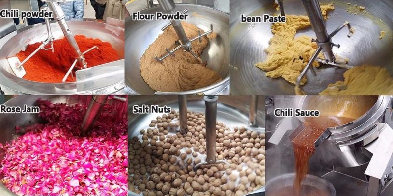 China Manufacturer Industrial Steam Jacketed Kettle Mixer for Chili Pepper Sauce on Hot Sale