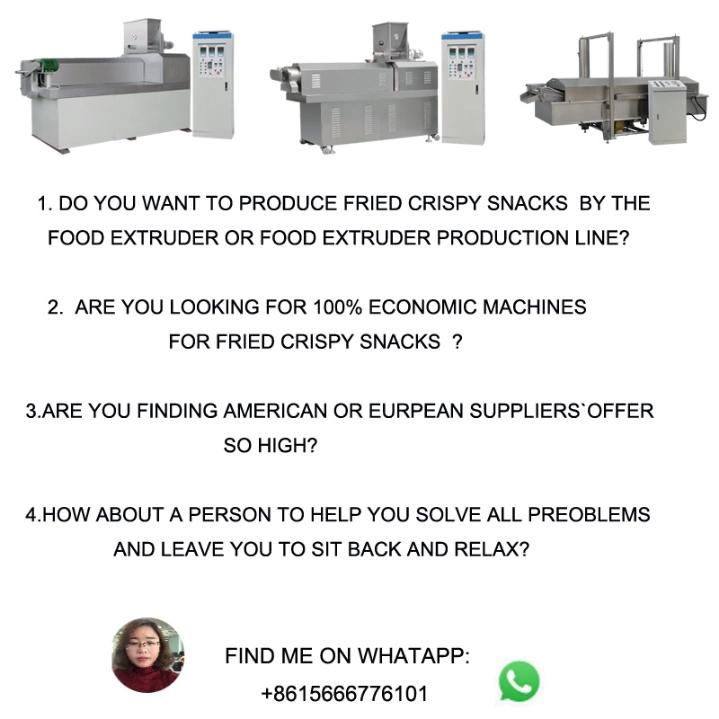 Automatic Fried Corn Snack Food Extruder Machine