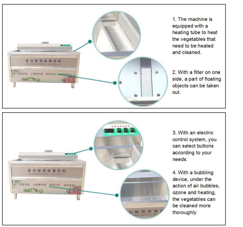 Air Bubbles Fruit and Vegetable Washing Machine Ozone Washer