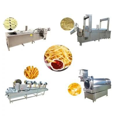 Fully Automatic Fresh Potato Chips Frozen French Fries Production Line