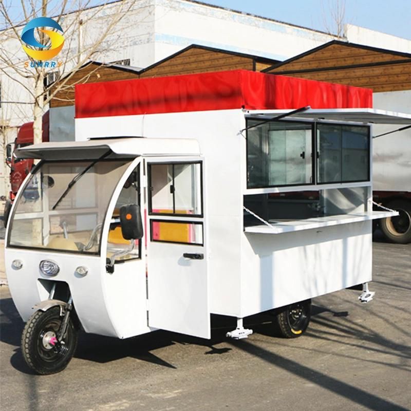 High Quality Satinless Steel Hot Doga Food Cart Ice-Cream Truck Gas Electric Catering Food Trailer USA Standard Full Set