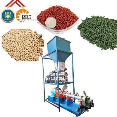 Jinan City Full Automatic Ocean Nutrition Fish Food Extruder Machinery Fish Food Making ...