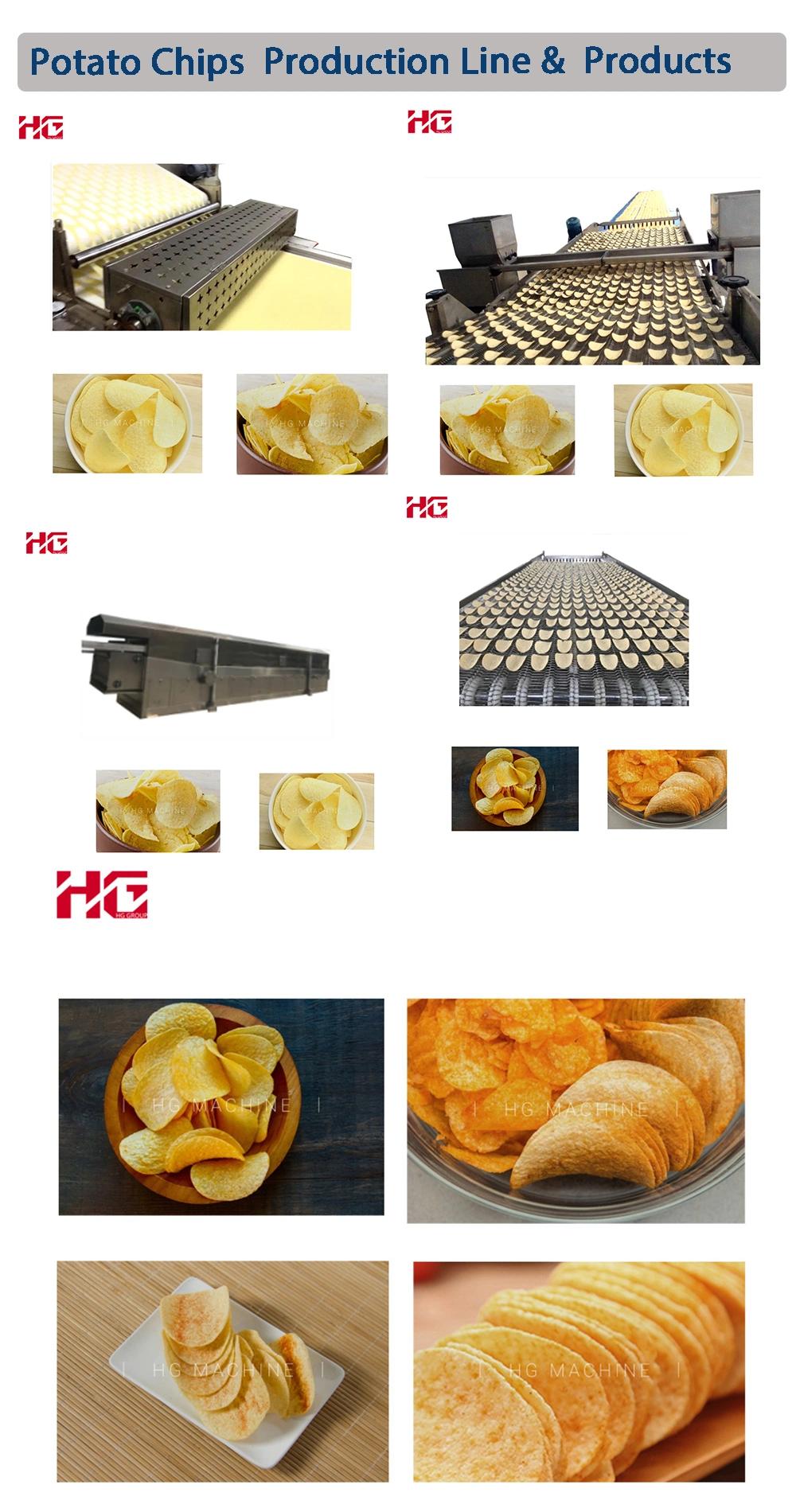 Automatic Crispy Potato Chips Making Machine Pringle Production Line Making Snack Food Machine