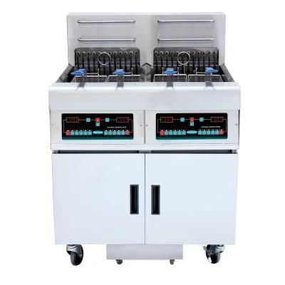 Double Tank Four Basket Electirc Open Chicken Fryer