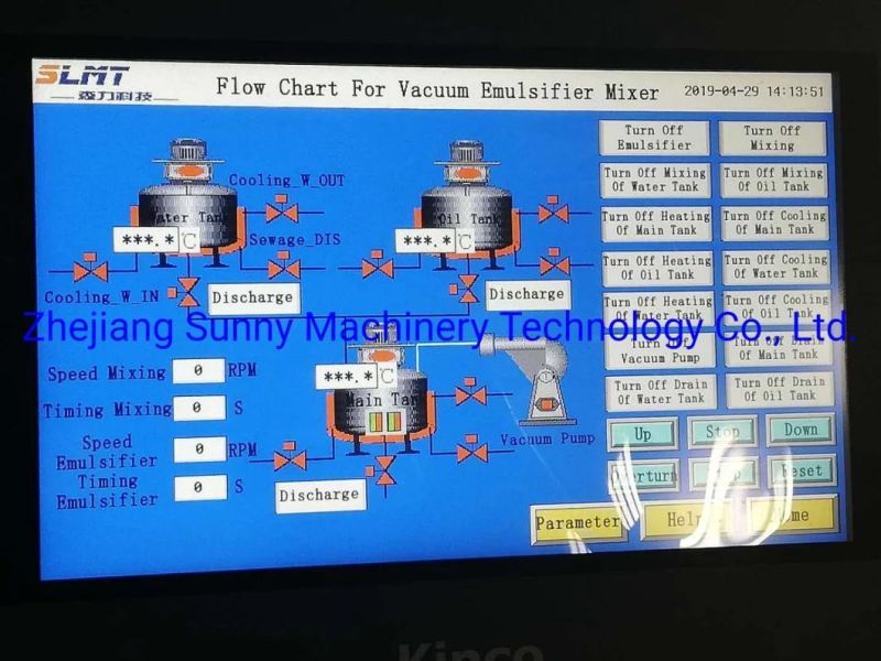 Food Processing Kettle with Homogenizer