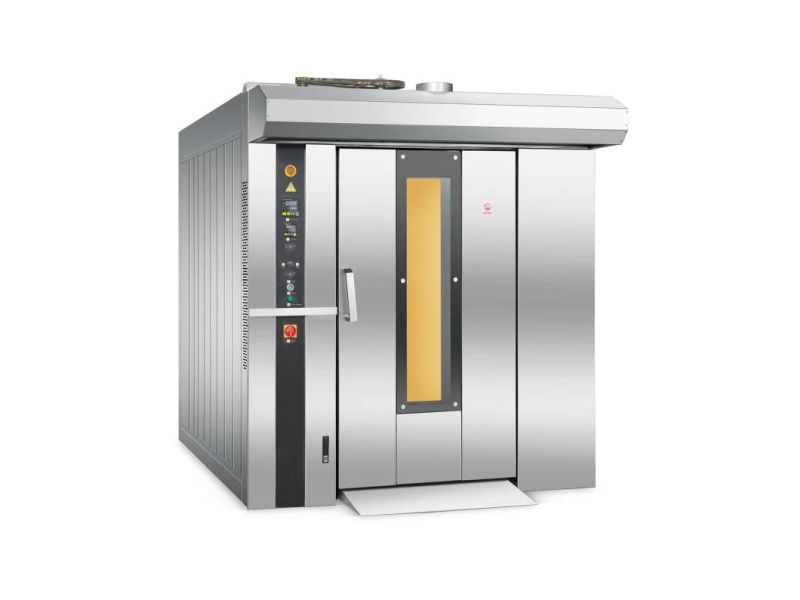OEM/ODM Factory Commercial Baking Bread Machine Hot Air Circulation Gas Rotary Oven for Bakery