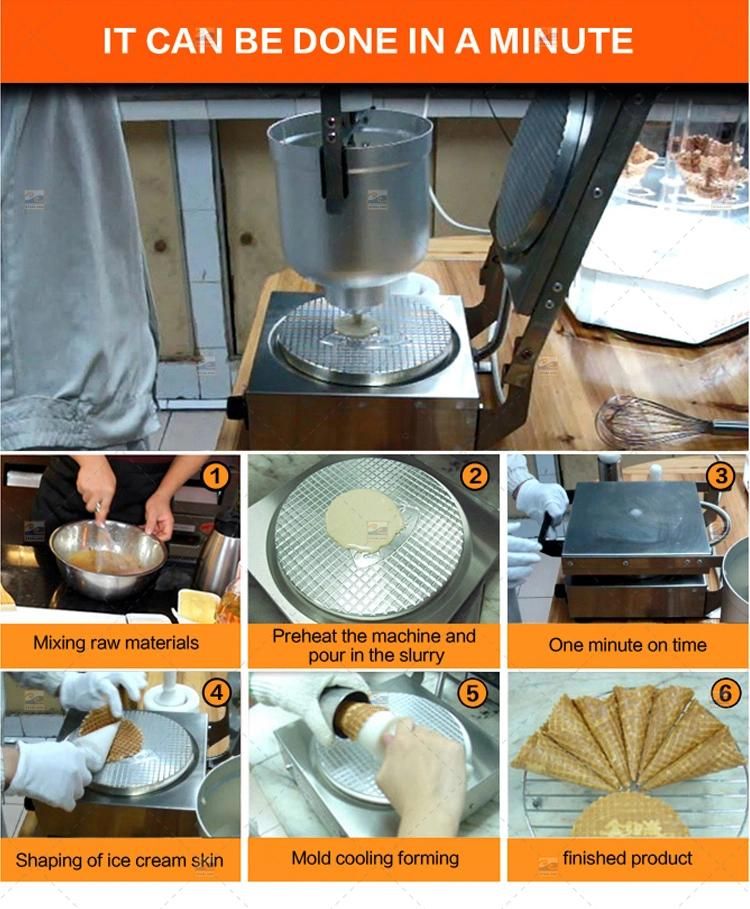 Stainless Steel Hand Oven Small Baking Machine Biscuit Egg Roll Production Equipment, Suitable for Stores