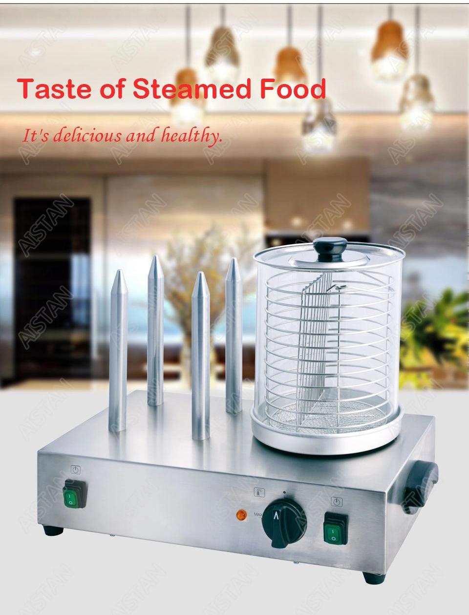 Hhd1 Stainless Steel Electric Commercial Hot Dog Grill Food Hog Dog Steamer Machine of Catering Equipment