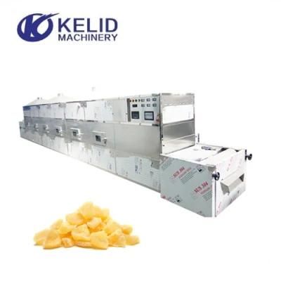 Microwave Candied Pineapple Dried Ananas Sterilizing Machine