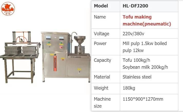 Easy Operated Tofu Forming Machine Soya Milk Production Line Machine