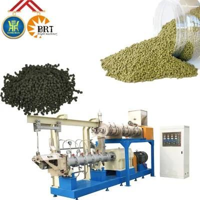 Twin Screw Floating and Sinking Salmon Fish Feed Pellet Production Extruder Fish Food ...