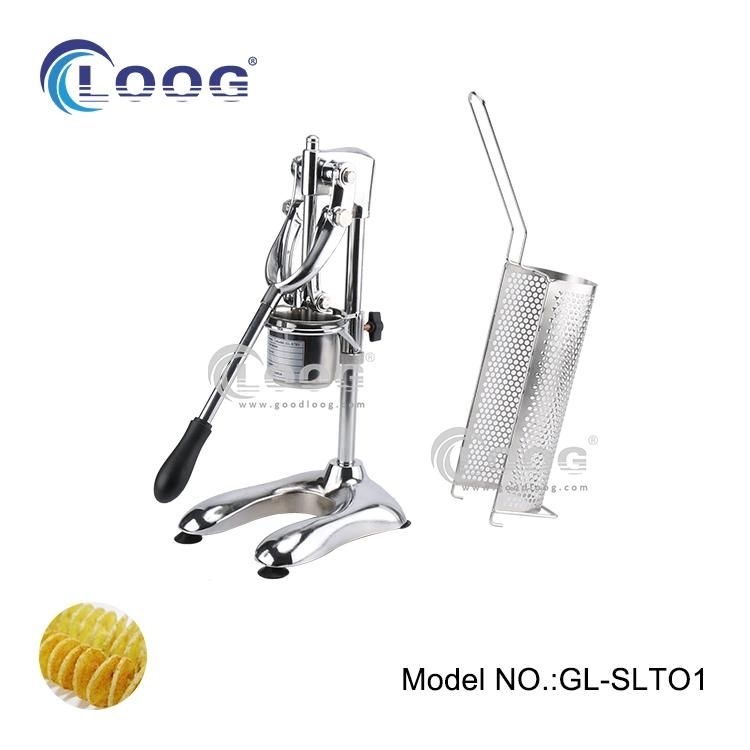 Commercial Potato Chips Fry Squeezer Snack Food Extruder Manual Long French Fries Deep Frying Press Maker