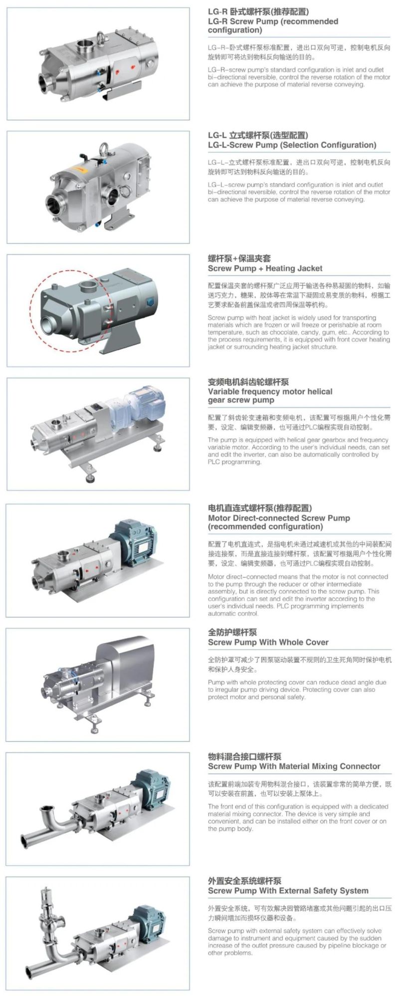 Twin Screw Pump with ABB Motor for Food Machinery Processing