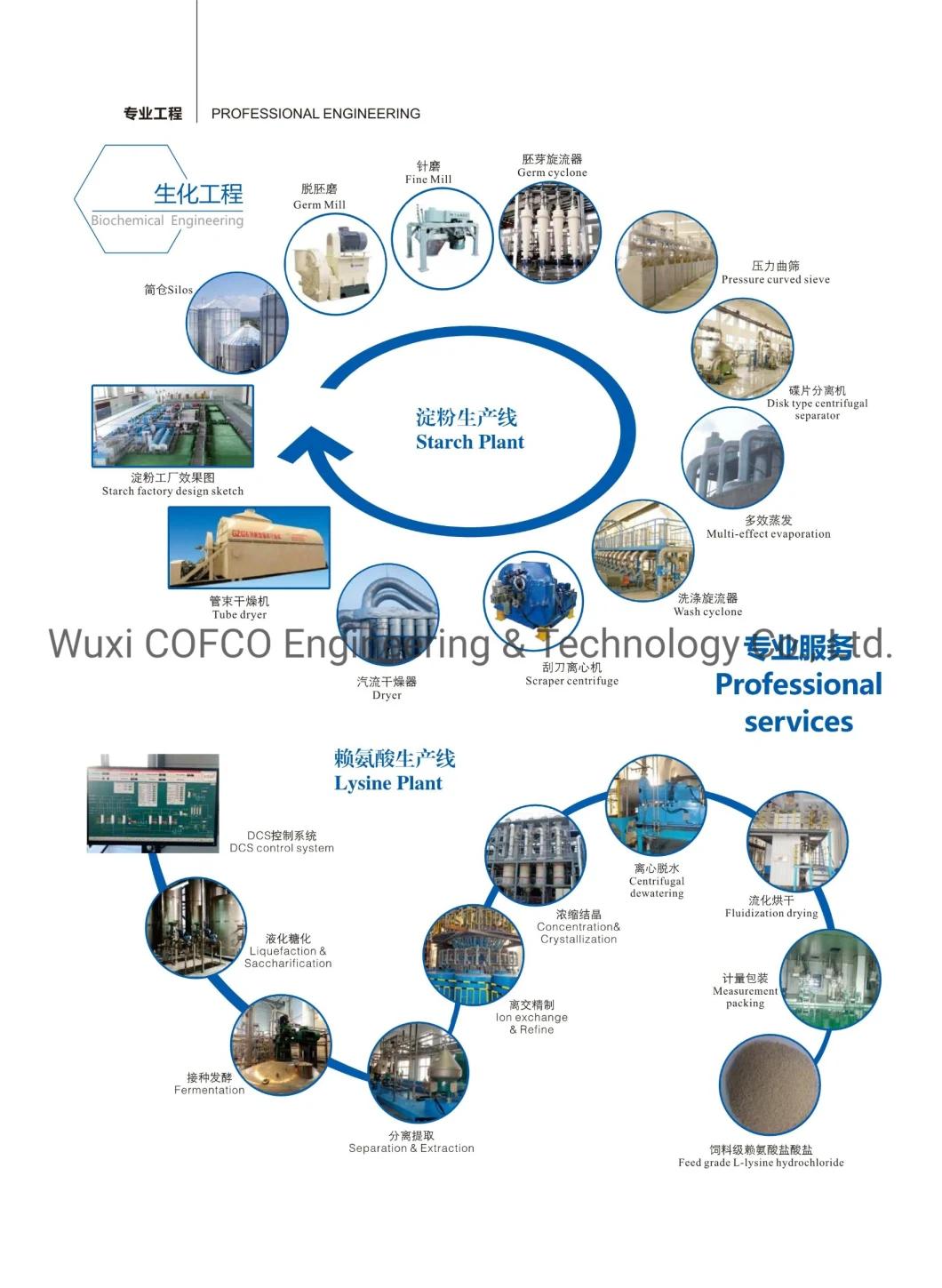 Cofcoet 65% 70% 98.5% Lysine Production Line