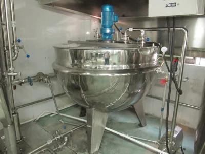 1000L Vertical Steam Jacketed Kettle with Mixer