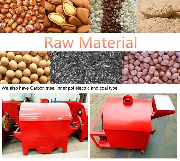 Multifunctional Peanut Groundnut Nuts Roaster Machine for Oil Press Pretreatment