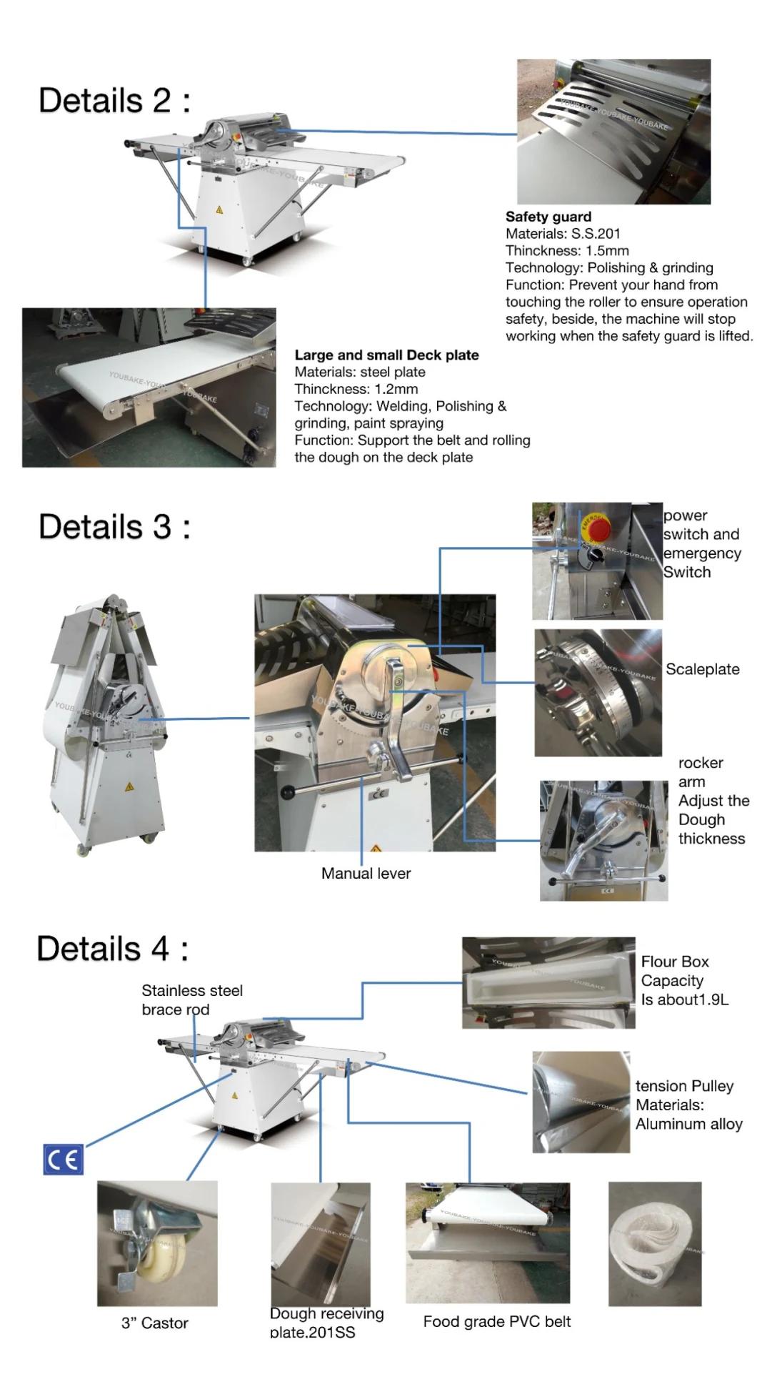 Price for Automatic Reversible Tabletop Stand Pizza Bread Croissant Pastry Dough Sheeter Machine Laminadora Roller Sheeter