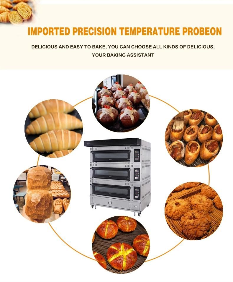 Bakery Equipment Three Layers Customizable Electric Rack Oven with Touch Pad