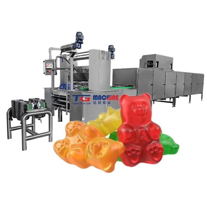 Jelly Gummy Candy Bean Making Machine Depositing Production Line Small Soft Candy Making Machine