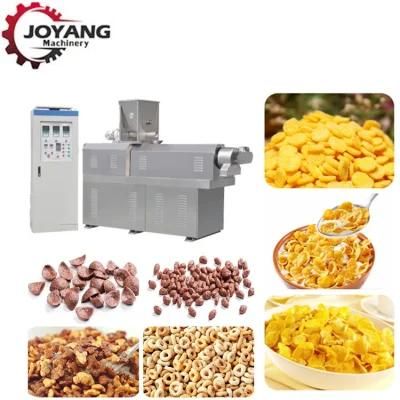 Food Extruder Breakfast Cereals Corn Flakes Production Line