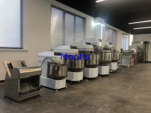 Commercial 100kg Bread Dough Mixer 240 Liters Flour Blender Bakery Machines Industrial Full Automatic Double Speed Spirl Dough Mixer